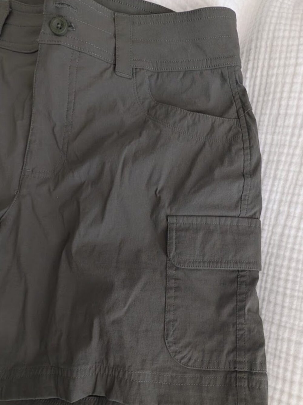 Eddie Bauer Summer Trail Cargo Shorts – Olive - Size 4 - Picture 3 of 10
